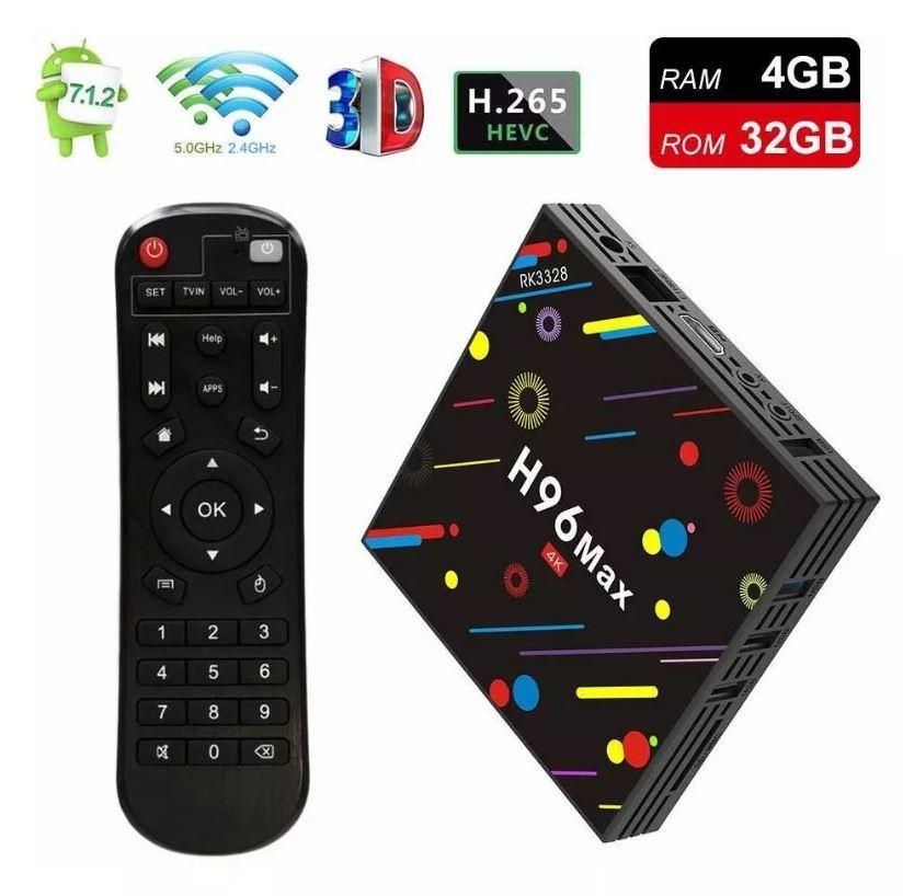 Convierte tu TV a Smart Tv con H96 MAX Android 8.1 4gb/32gb