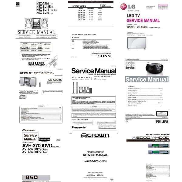 Diagramas y Manuales para Servicio Técnico Electrónico