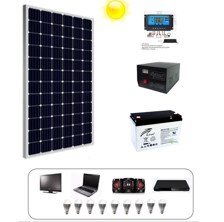 Kit Solar para Hogar 100w Monocristal