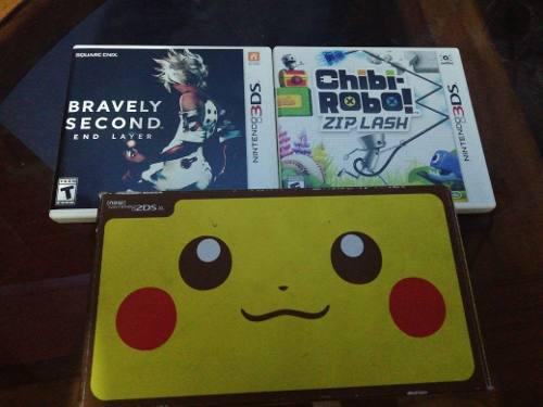 Nintendo 2ds Xl Con 2 Juegos Adicionales