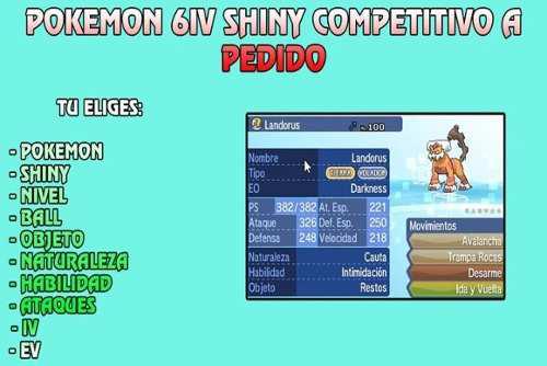 Pokemon Competitivos 6iv Shiny A Pedido