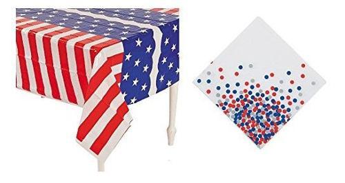 Stars Stripes Patriotic Party Decor Supplies 1 Mantel De P