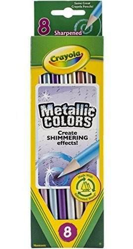 Crayola 8ct Metallic Fx Lapices De Colores