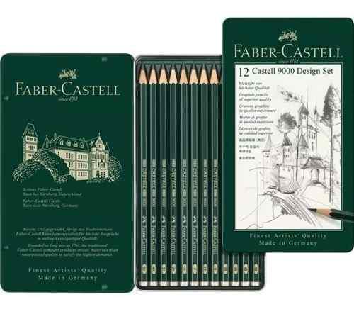 Lapices De Grafito Faber Castell 9000 Set X 12 Lapices