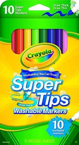 Marcadores Super Tip Lavables Crayola (10 Count)