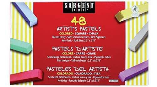 Sargent Art 22 4148 Color Gis Pastel Cuadrado 48 Recuento