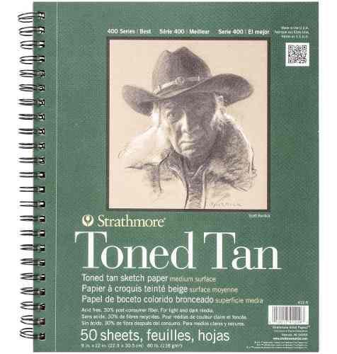 Strathmore 400series Toned Tan Sketch 9x12 Arte Profesional