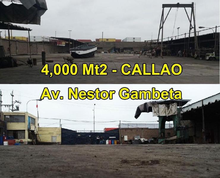 VENDO LOCAL INDUSTRIAL DE 4,000 MT2 EN GAMBETA EN EL CALLAO