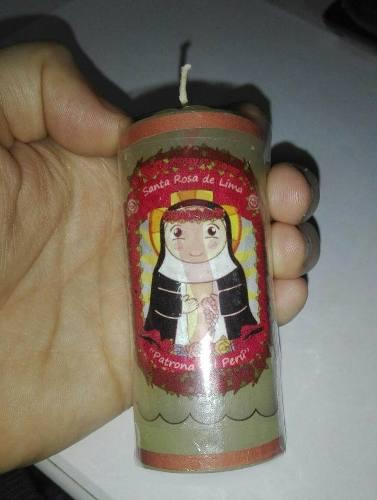 Velas Santa Rosa Y Virgen De Guadalupe