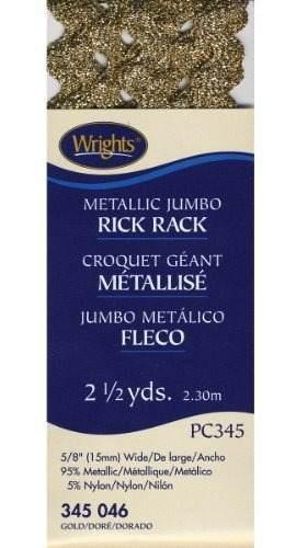 Wrights 117345046 Jumbo Metalico Rack Rick Ajuste Oro 25 Yar