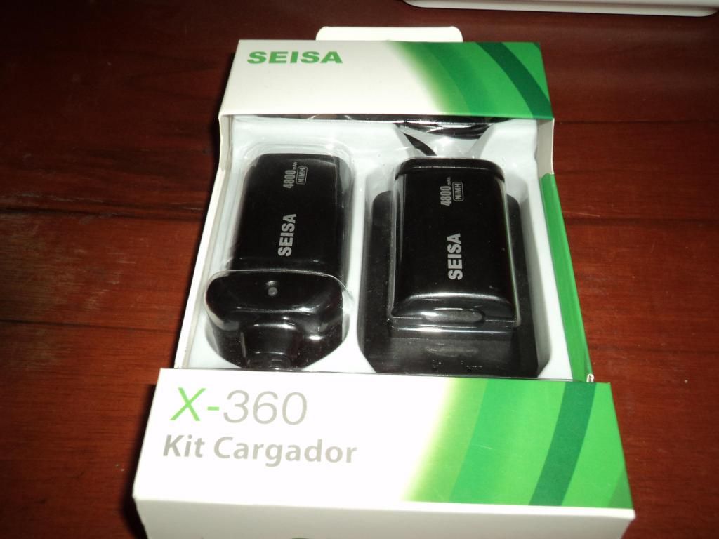 2 bateria mas base cargador con carga y juega Xbox 360 -