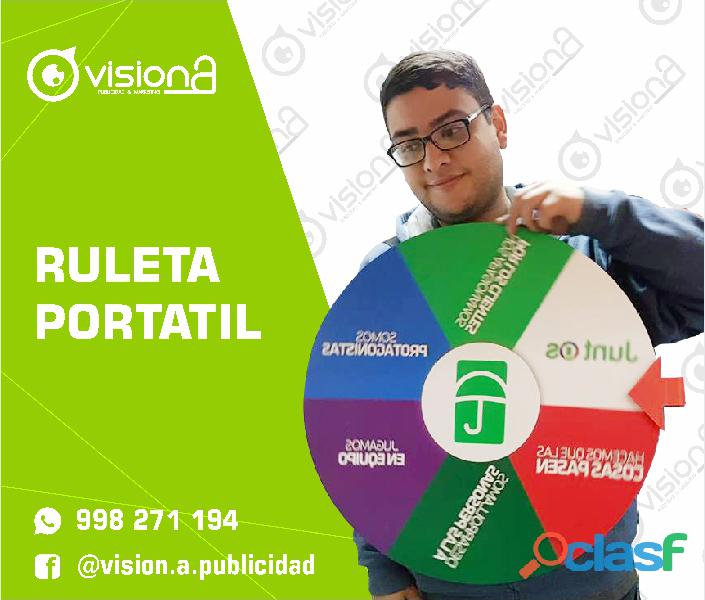 RULETAS PUBLICITARIAS PORTÁTILES