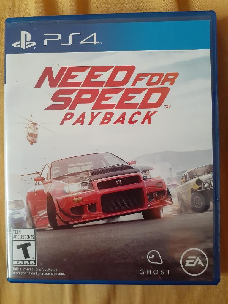 Vendo Juego Ps4 Ned For Speed a 60 Soles