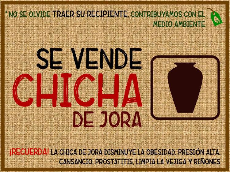 DELIVERY /CHICHA DE JORA / BEBIDAS / EVENTOS / FIESTAS /