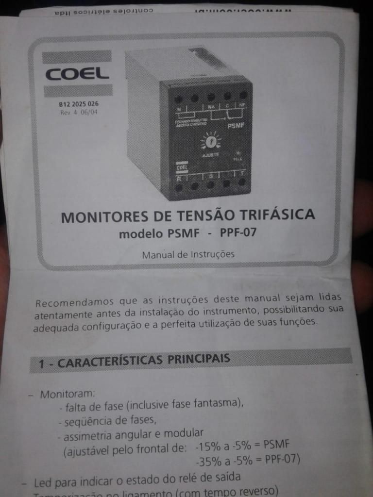 Monitor de T Mod. Psmf 220 Vca Fab Coel