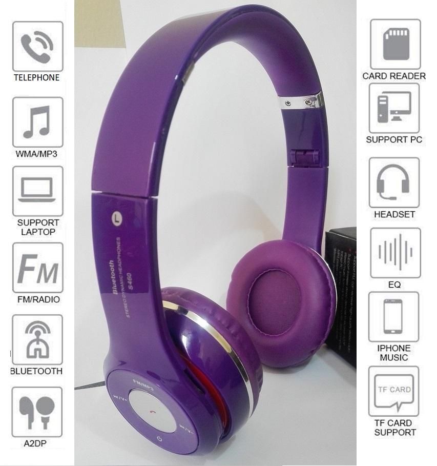 Auriculares Bluetooth plegables sonido calidad MP3Radio FMSD