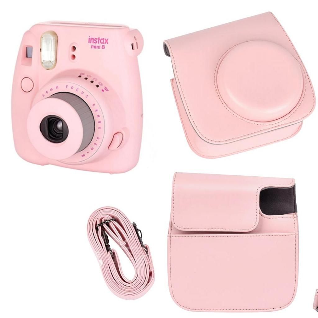 Estuche Fujifilm Instax Mini 8 9 Rosa Pastel