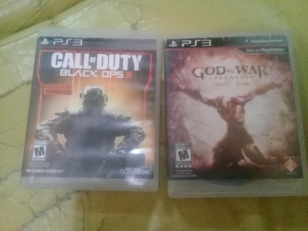 Ps3 God Of War Ascensión Black Ops 3 Esp