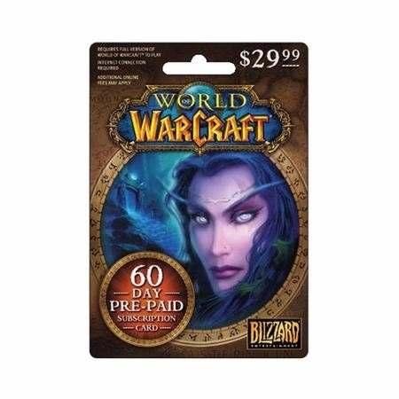 Tarjeta World of Warcraft 60 dias de MrCargas