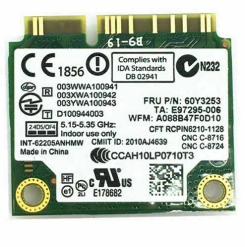 Tarjeta wifi intel para lenovo thinkpad 3era generacion