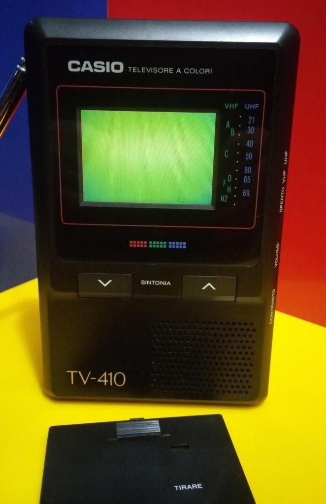 Tv Portatil Casio Tv410v Para Repuesto Remate Incluye Funda