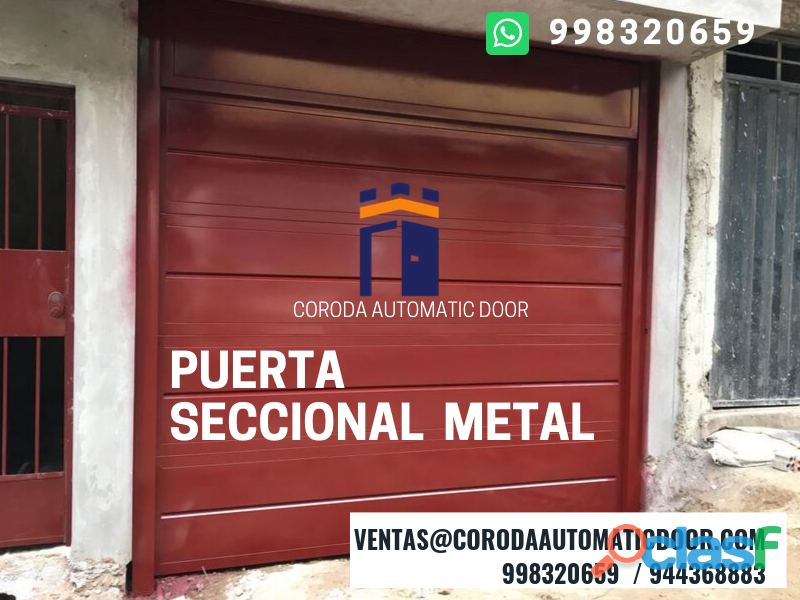 PUERTAS SECCIONAL DE METAL CORODA AUTOMATI DOOR