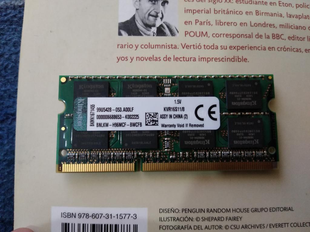 Memoria Ddr3 8gb mhz para Laptop