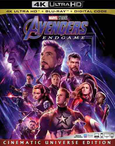 Blu Ray Avengers Endgame 2d - 4k - Stock - Nuevo