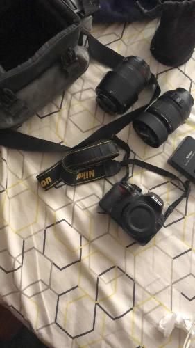 Cámara Nikon D3100 + Dos Lentes (18-55/55-200)