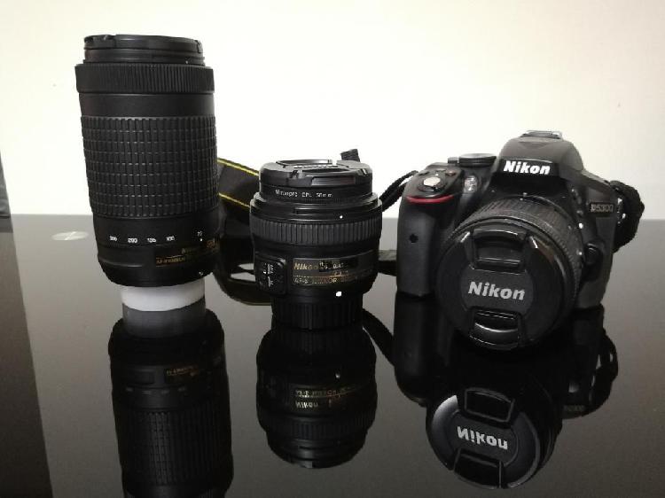 Nikon D5300 Combo 3 Lentes