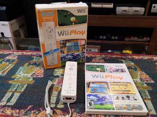 Nintendo Wii Bundle Wii Play Incluye Mando Blanco Remato