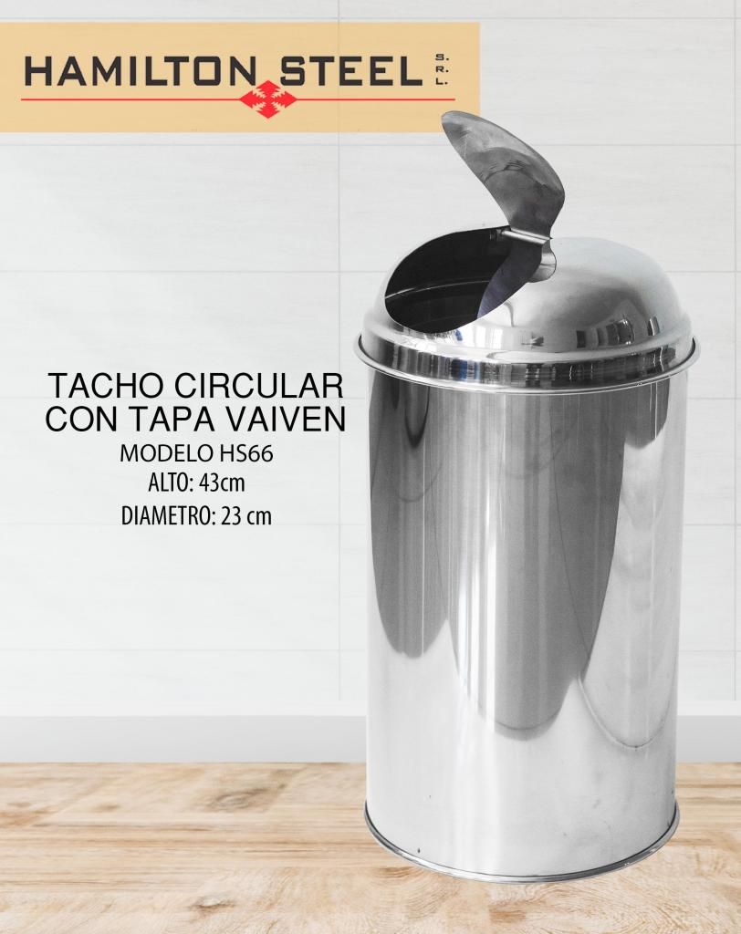 Tacho Circular Con Tapa Vaivén