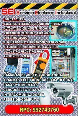 992743760/electricista, pozo a tierra,alarma contra