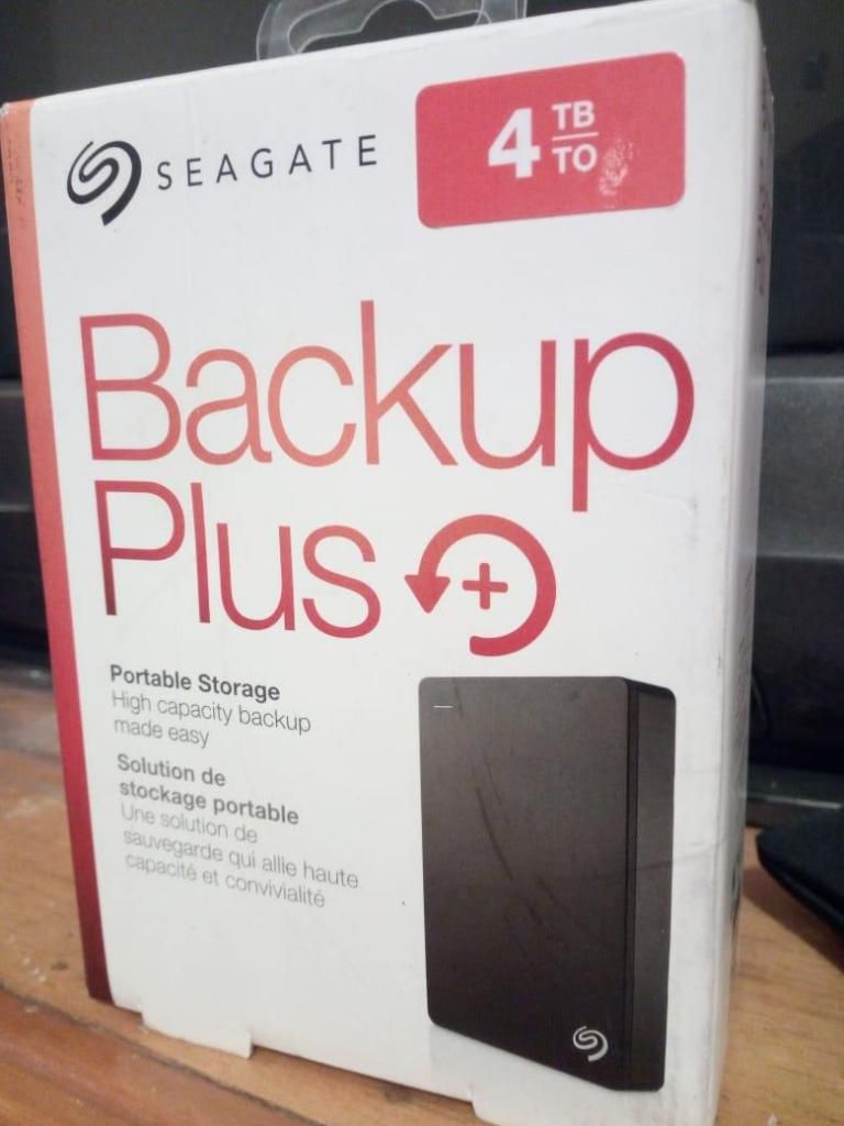 Disco duro externo Seagate Backup Plus de 4TB, USB 3.0 color
