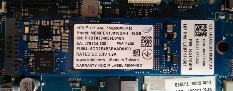 Memoria Intel Optane M.2 16gb