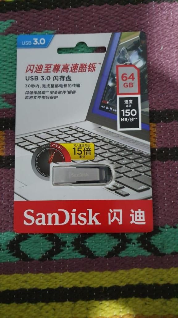 Usb Sandisk 64 Gb Velocidad 3.0