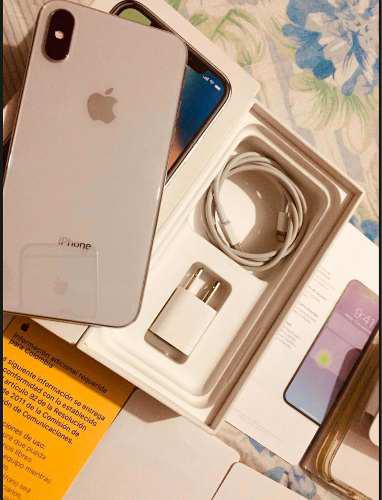 iPhone X 64gb Silver Apple En Caja Como Nuevo