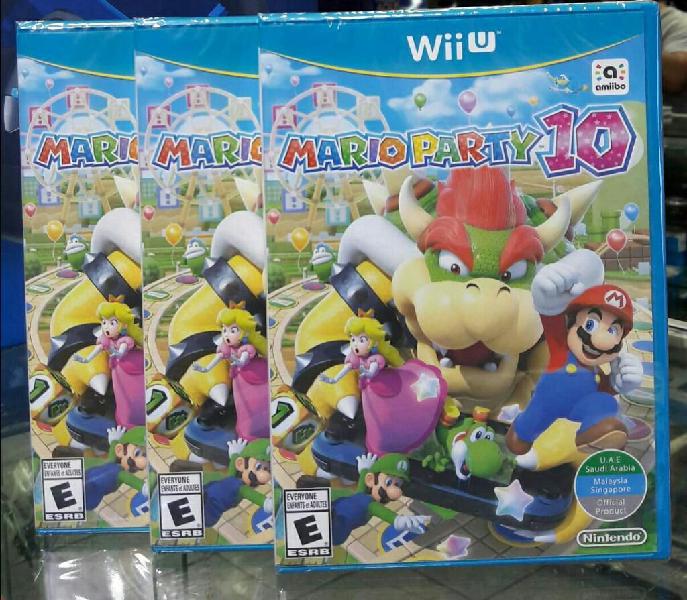 Mario Party 10 Wii U Nuevo Sellado Stock