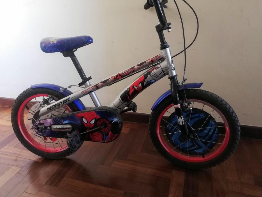 Bicicleta Monark para Niño - Hombre Araña (Usada)