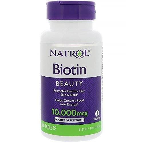 Biotin Natrol 10,000 Importado De Usa 100 Capsulas Original