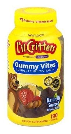 L'il Critters Gummy Vites Multivitamínico Completo, Fruta,