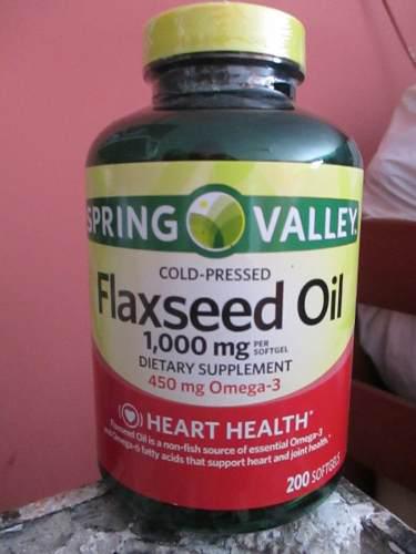 Linaza De 100 Mg Flaxseed Oil Con Omega 3 Marca Spring