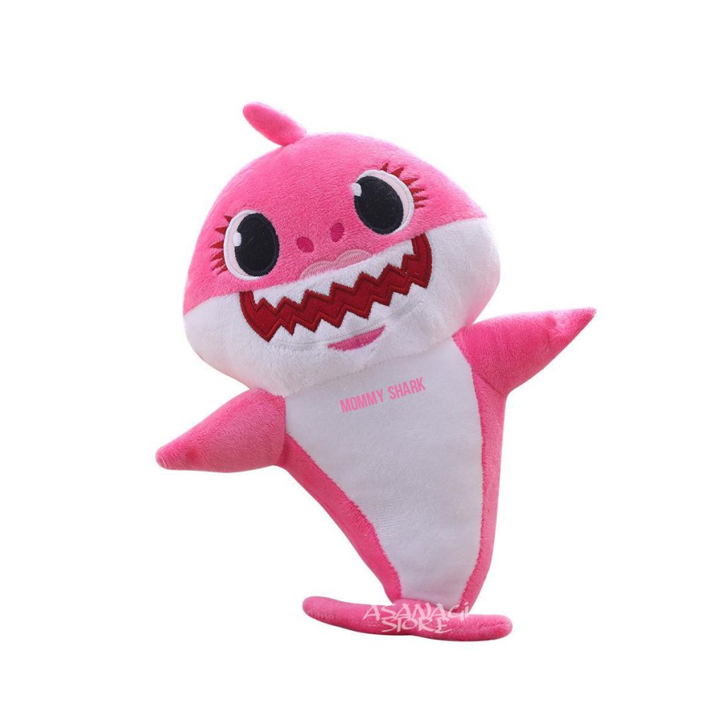 Peluche Baby Shark Mommy Mama Rosa Tiburon Pink Importado