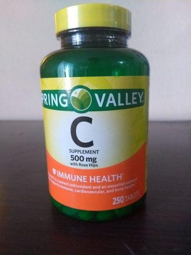 Vitamina C 500 Mg Spring Valley - 250 Tabletas !!!