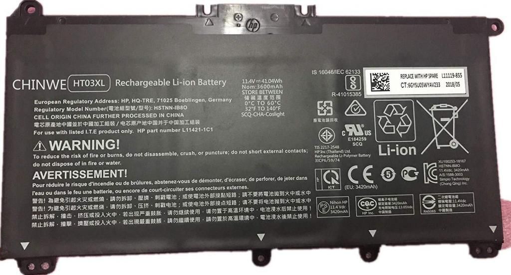 Bateria Original para Laptop hp xt03xl 15-cd