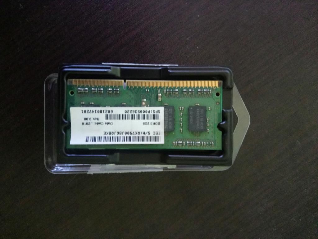 Vendo Memoria Ram 2gb Ddr3 Laptop