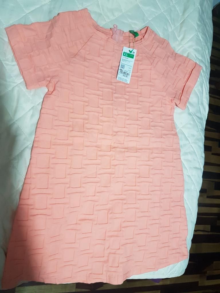 Vestido Benetton Relieve Original