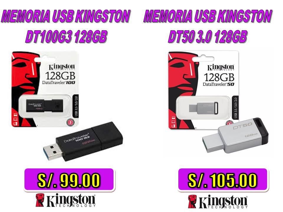 MEMORIA USB DE 128GB KINGSTON