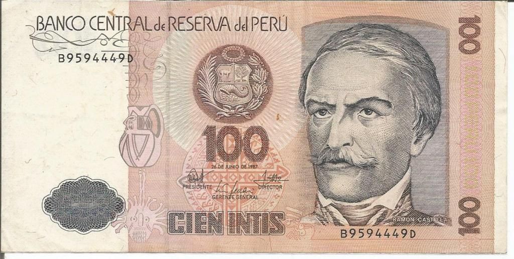Billete de Perú de , RQ