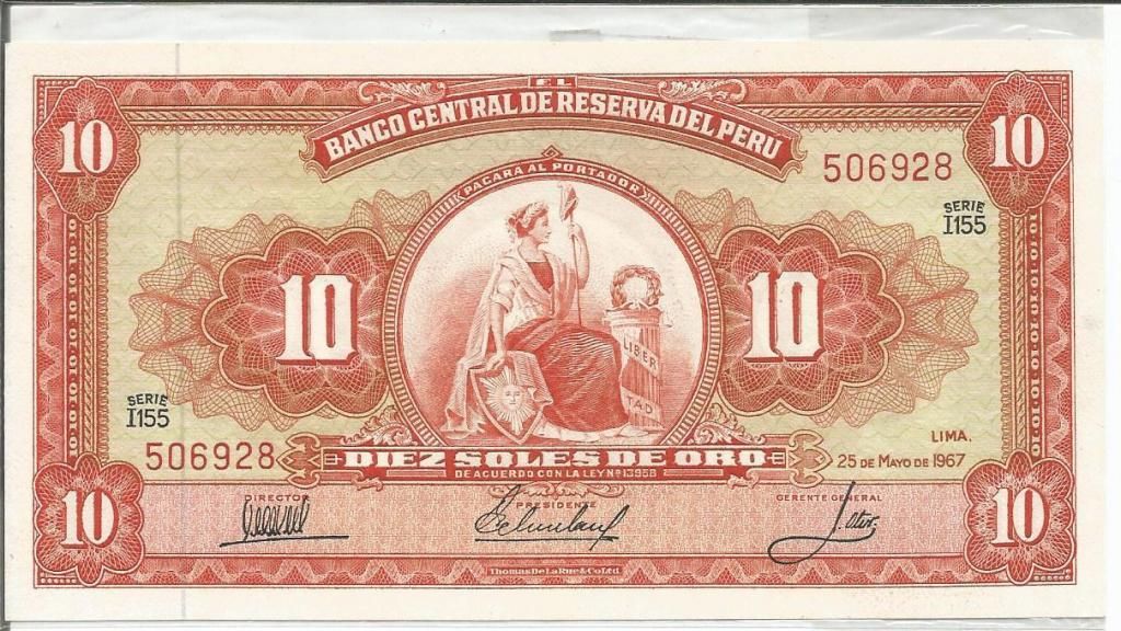 Billetes de 10 soles de Perú de 